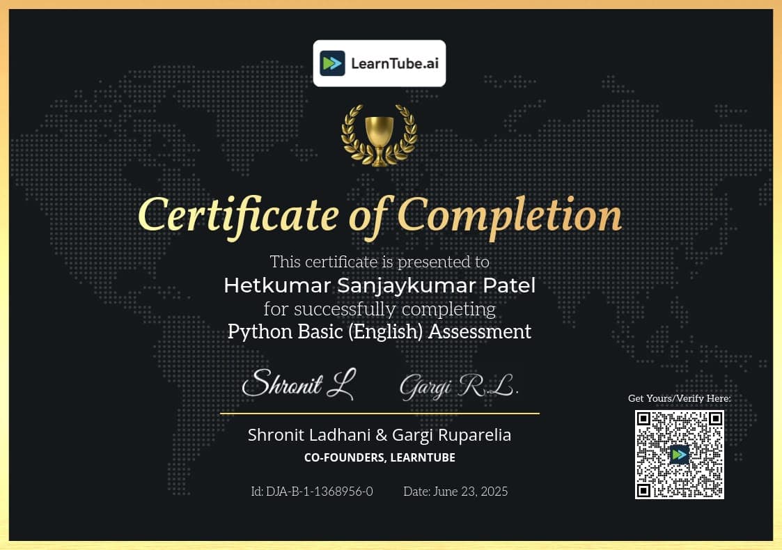 Python Basic Assessment