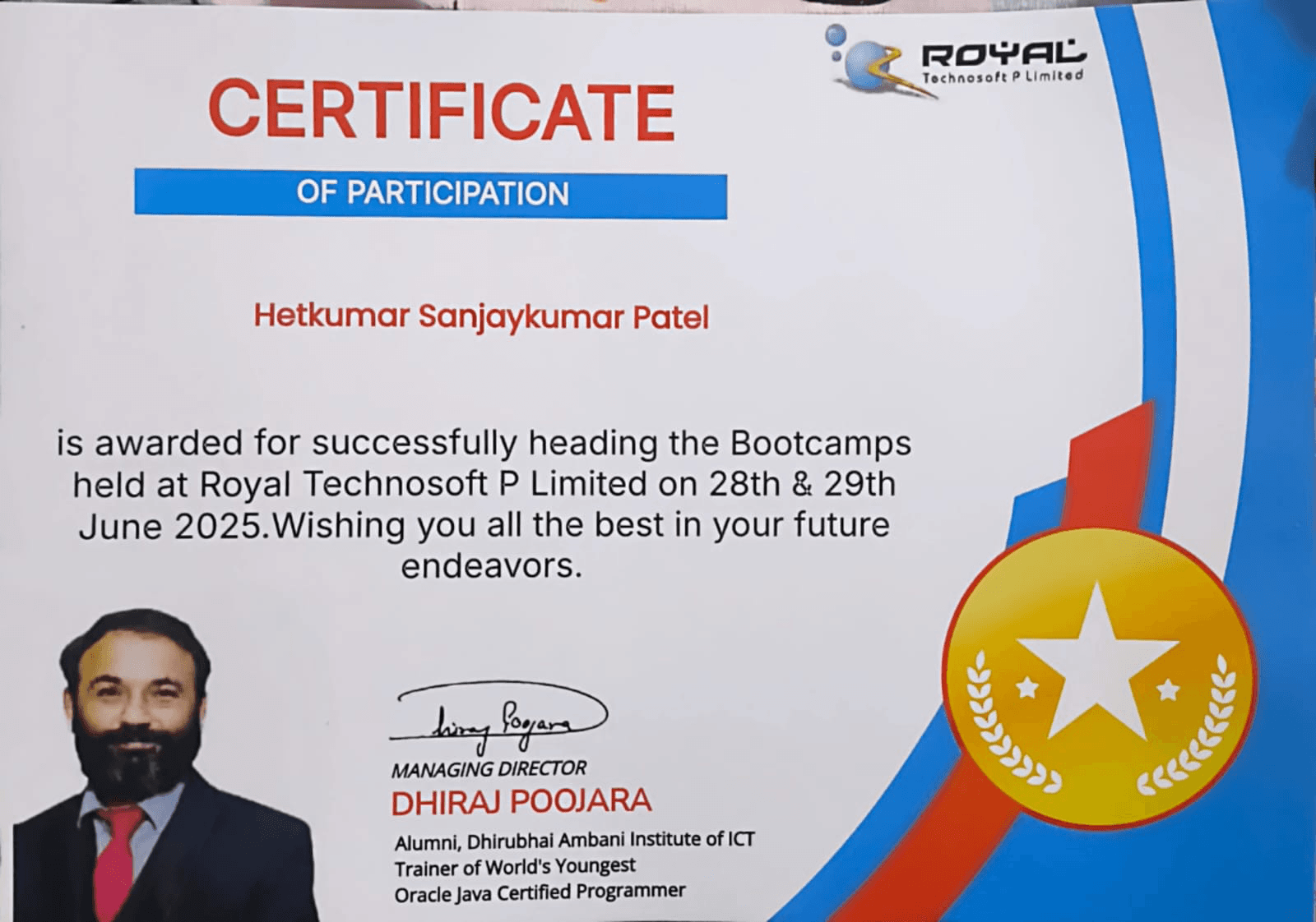 Royal Technosoft Bootcamp